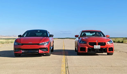 Электризующее противостояние: BMW M2 против Kia EV6 GT – дуэль эпох